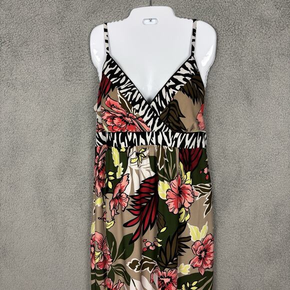 Vintage Roz&Ali Women Empire Waist Babydoll Maxi Dress size 16 Boho y2k Fairy - Picture 1 of 15
